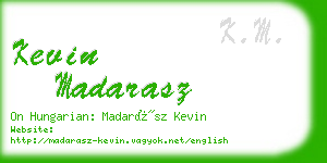 kevin madarasz business card